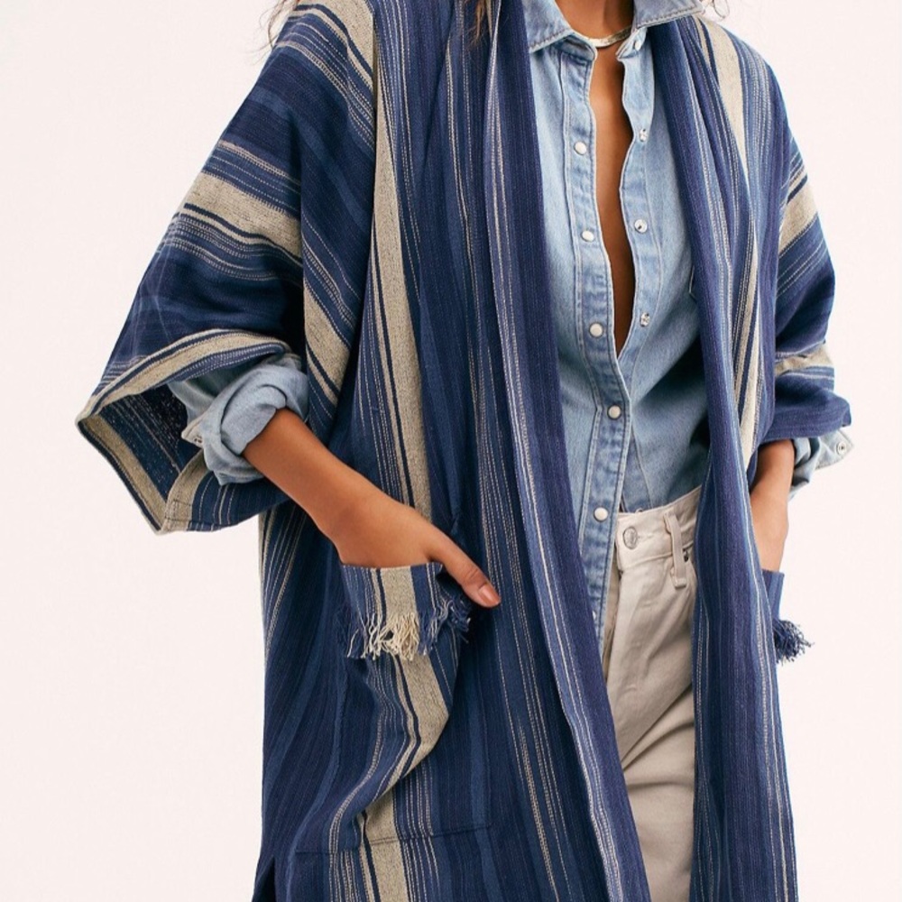 Free People Odyssey Stripe Kimono